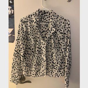 Topshop B/W Smudge Blouse